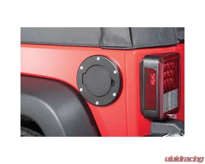 Quadratec Billet Aluminum Fuel Door Non-Locking Fuel Door Jeep Wrangler 2007-2018 - 15006 3000